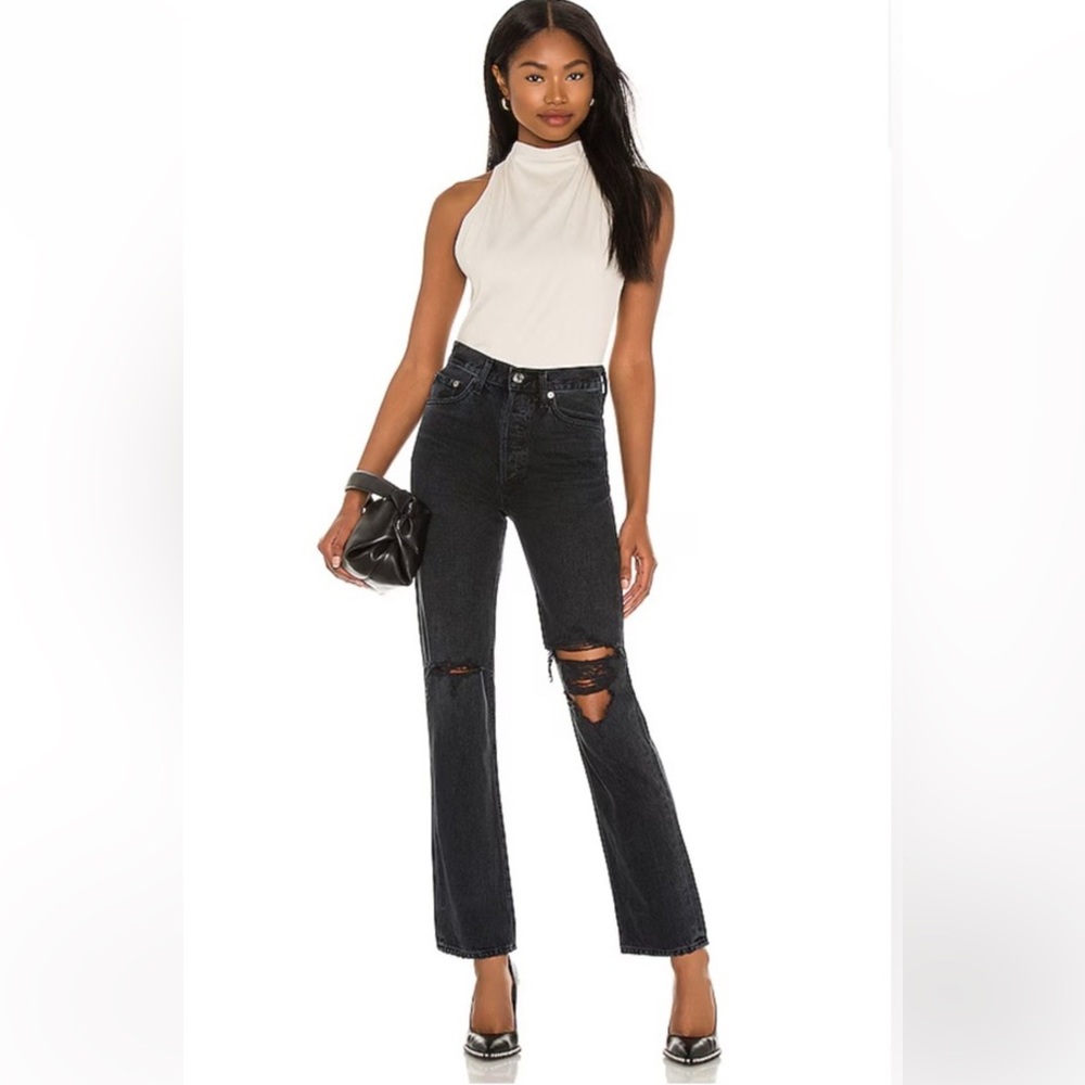 Agolde Charcoal Denim Pants